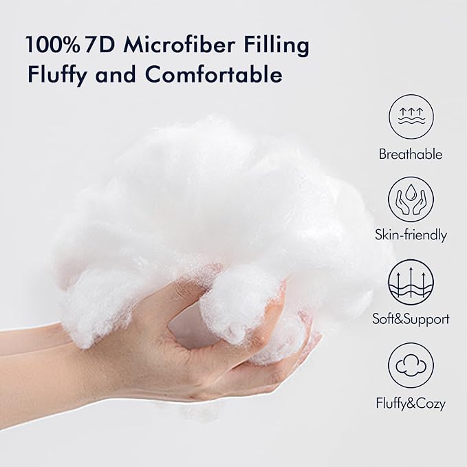 MIULEE Pack of 2 16x16 Outdoor Pillow Inserts, Outdoor Throw Pillows Water-Resistant Decorative Premium Square Pillow Stuffer Sham for Porch Swing Couch Sofa Cushion Patio Furniture