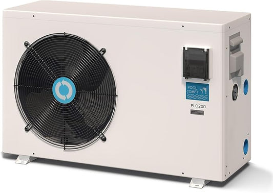 Max 90,000 BTU Swimming Pool Heat Pump, for Above and In Ground Pools Up to 15000gallons, 22KW Electric Pool Heaters PLC200, Inverter Heating System, High Efficiency, 208~230V/60Hz