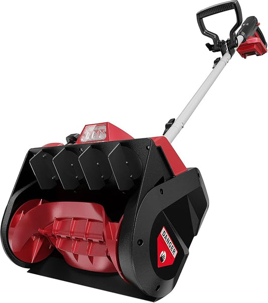 12" Cordless Snow Shovel Compatible with Milwaukee 18V Battery (Tool Only), Brushless Electric Snow Blower Thrower, LED Light, Ergonomic, for Driveway, Sidewalk, Walkway, Deck