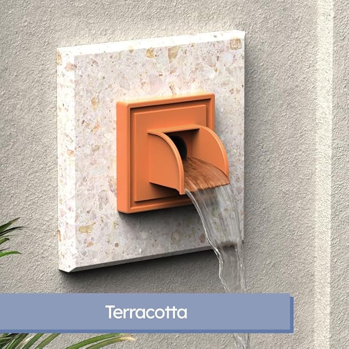 Marcello Square Pool & Fountain Water Feature Spout (Terracotta)