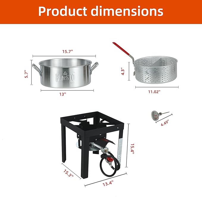 Outdoor Aluminum Fryer Pot (10 QT)