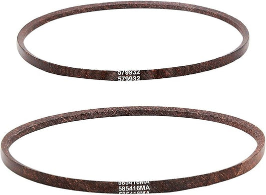 579932MA 585416MA Snowblower Auger Drive Belt Set for Craftsman Murray 579932 420673 585416 1733324SM MTD 754-0275 954-0275 954-0282 2-Stage Snow Thrower Snowblower Drive Belt