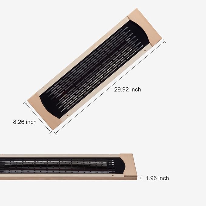 Full Far Infrared Carbon Fiber Glass Red Light Heater Tube, Infrared Sauna Heater Tube Sauna Accessories, 110V Heater, Infrared Suana Heating Element Tube for Wooden Indoor/Outdoor Sauna