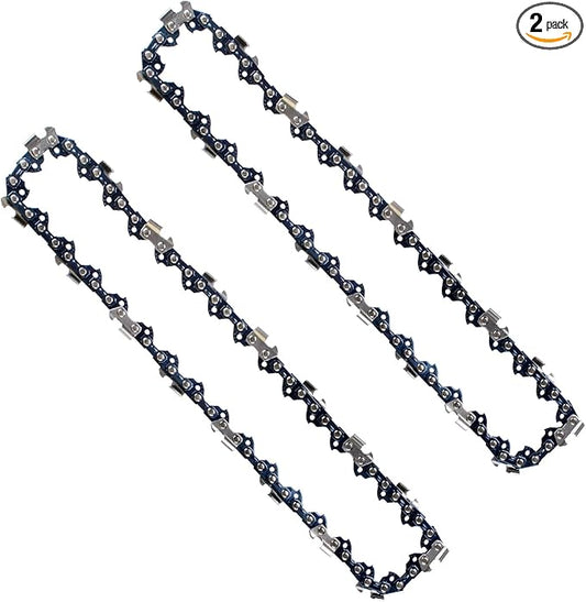 2PCS 8'' Polesaw Chain for Black & Decker LPP120 LPP120B NPP2018 Pole Saw WORX WG310 Pole saw, 8 inch Replacement Chain for Black & Decker CCS818 and More -3/8" -.043" - 34 DL