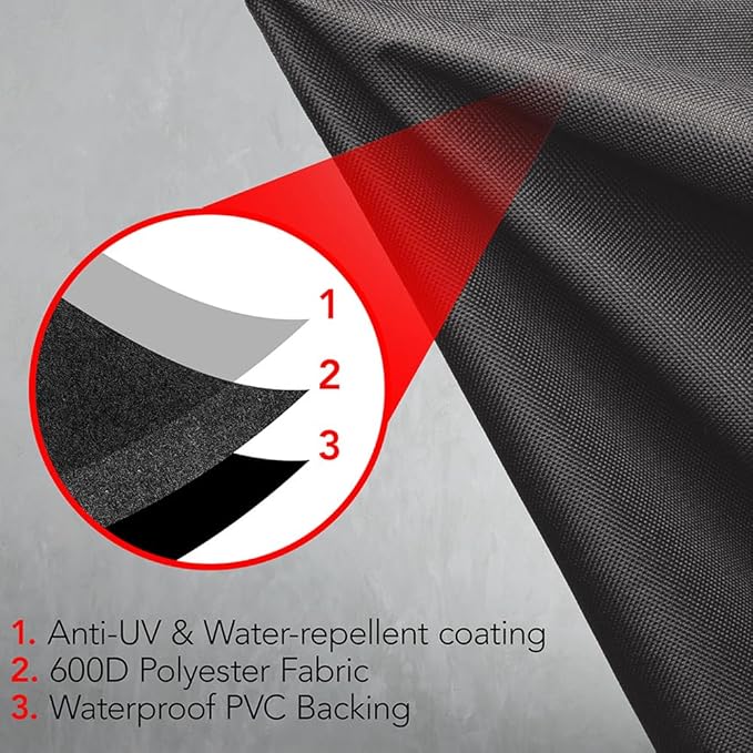 Heavy Duty BBQ Grill Cover for Outdoor Grill, 30 Inch – Waterproof, Weather Resistant, UV & Fade Resistant with Adjustable Straps – Gas Grill Cover for Weber, Charbroil, etc. Charcoal