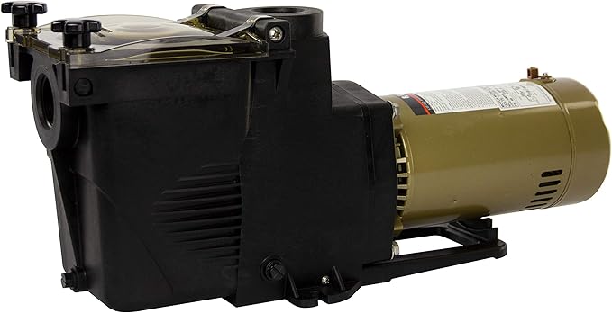 Rx Clear Ultimate Niagara 1 HP Pool Pump for Inground Swimming Pools | 56 Frame | 115/230 Volt | 11.4/5.7 Amps | Corrosion Proof | Large See-Through Strainer Cover
