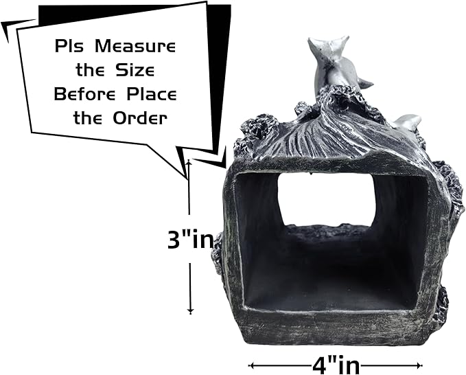 coolboy Dolphin Statue Gutter Downspout Extension Decorative,Animal Garden Statue Outdoor Decor,3"×4" Rain Gutter Downspout Splash Block,Rain Downspout Diverter