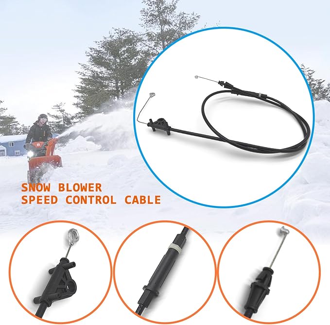 587343801 Speed Control Cable for Husqvarna Poulan Jonsered Snowblowers Snow Throwers