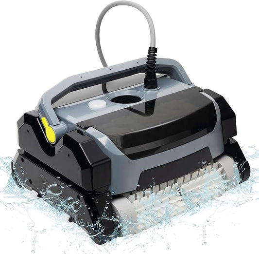 Fully Automatic Robot Swimming Pool Vacuum Cleaner, with Wall-Climbing Function, 360 Degree Kink Free Patented Technology, Swimming Pool Cleaning Robot, Large Filter Installed On The Top,82 Ft