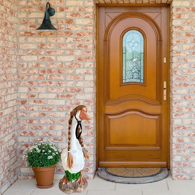 Porch Goose Wigs, Porch Goose Outfits Lawn Goose Statue Accessories for Outdoor Garden Patio Yard Goosey Decor （Style 3）