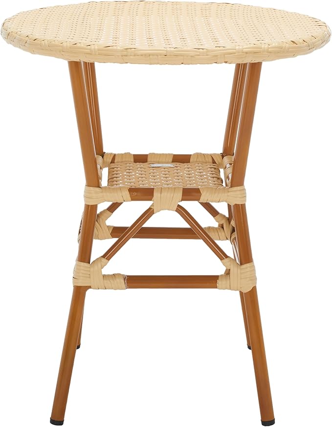 SAFAVIEH Outdoor Collection California Natural Bistro Table (Fully Assembled)