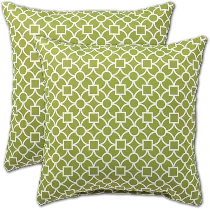 Comfort Classics Set of 2 Indoor/Outdoor Throw Pillow 12" x 12" x 4" in Polyester Fabric Garden Gate Inc.