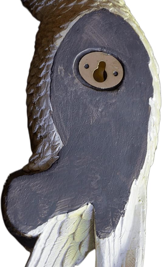 Tropical Hanging Parrot Decor,Resin Bird Figurines,Real Bird Statues,Home Ornament Decor for Tiki Bar,Perfect for Yard Ornaments,Tree Decorations Outdoor,Patio,Lawn,Tree Trunk, Porch