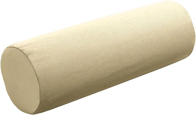 Cushion Source 20" x 6" Sunbrella Bolster Pillow, Indoor/Outdoor Decorative Support Pillow, Fade and Water Resistant, Sunbrella Antique Beige