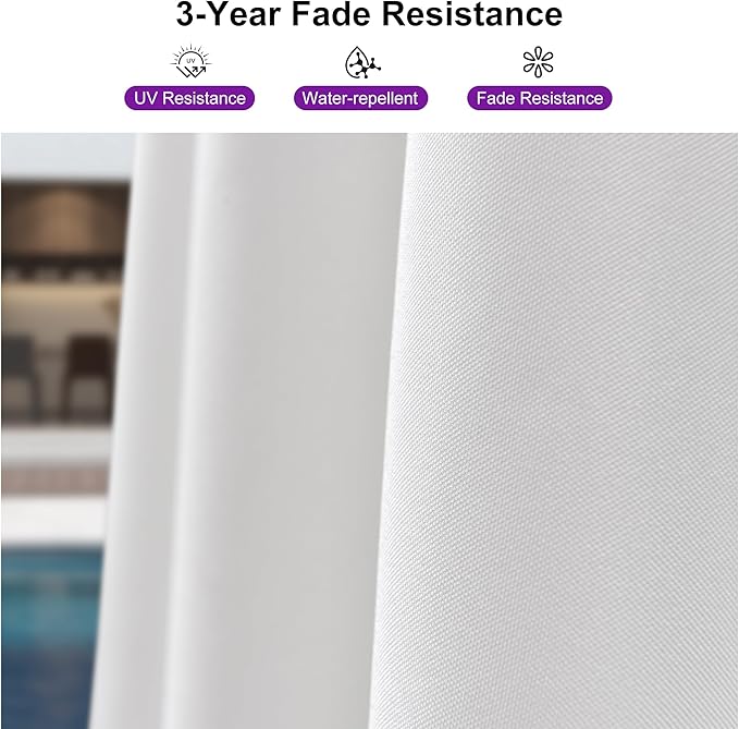PURPLE LEAF 8' X 8' Patio Umbrella with Wheeled Base for Pool 7' High Offset Outdoor Cantilever Umbrella Swimming Pool Umbrella with 360°Rotation for Poolside White