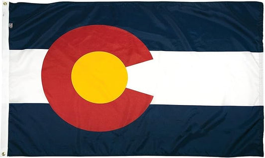 FlagSource Colorado Nylon State Flag, Made in the USA, 4x6'