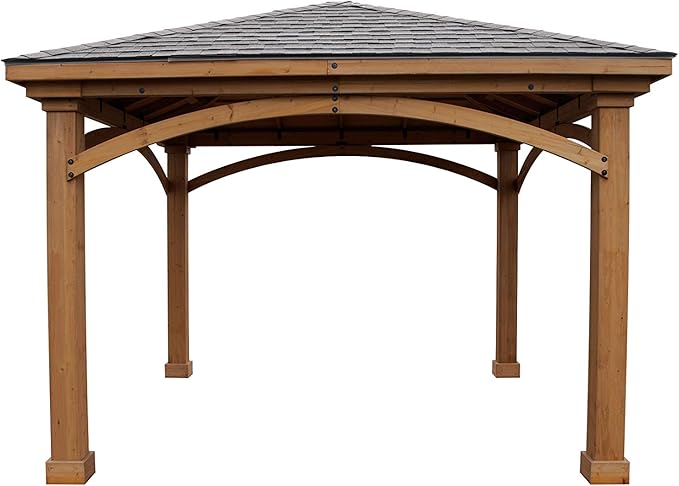 Handy Home Products 19360-6 Brezina Gazebo 12'x12' Cedar Pavilion (Amazon Exclusive)