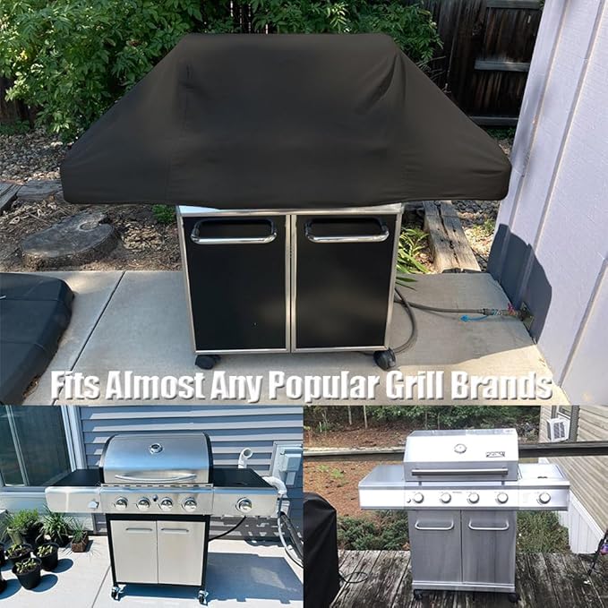 Short BBQ Grill Cover Lightweight Waterproof Outdoor Summer BBQ Gas Grill Covers 54 inches