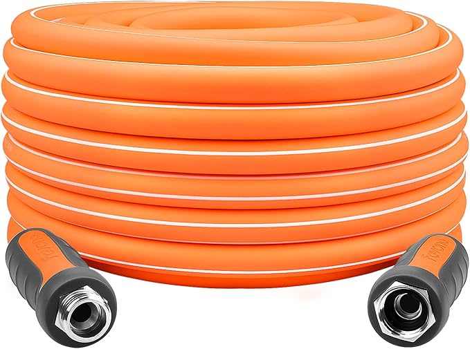 Fevone Garden Hose 80 ft., Lightweight Hybrid Water Hose, Flexible and Durable, Leak-Free Connections