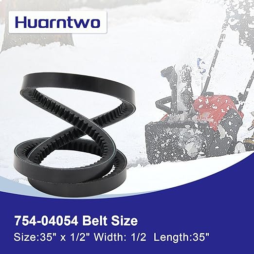 2PCS 954-04050 754-04050 Snow Thrower Auger Drive Belt for MTD(1/2" x 35")