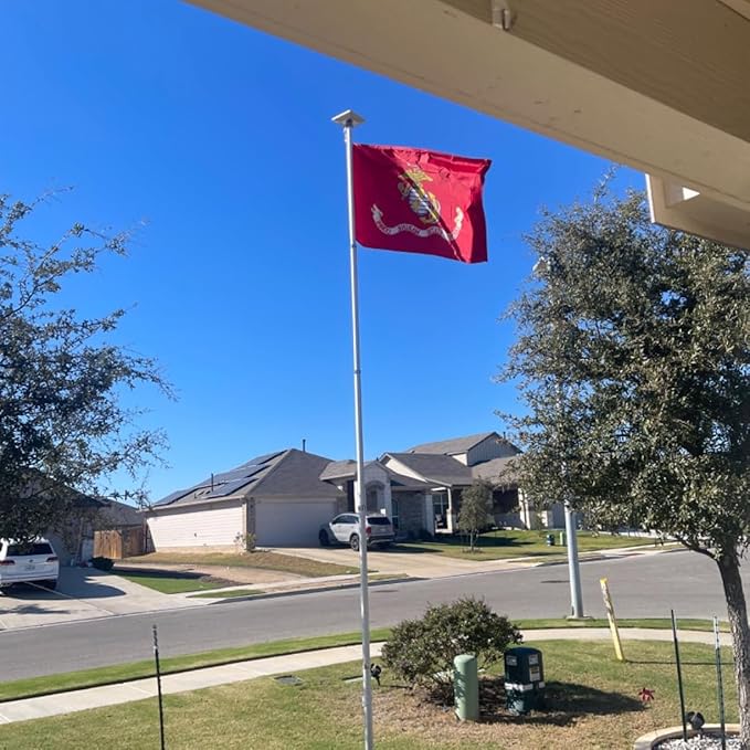 Jayus US Marine Corps Military Flags 4x6 Outdoor - 320D Heavy Duty Nylon Double Sided USMC Army Flag Banner with 2 Grommets