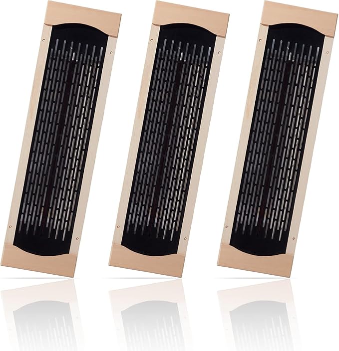 3Pcs Full Far Infrared Carbon Fiber Glass Red Light Heater Tube, Infrared Sauna Heater Tube Sauna Accessories, 220V Heater, Infrared Suana Heating Tube for Wooden Indoor/Outdoor Sauna (220V)