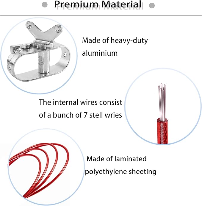 Pool Cover Cable and Winch - 100ft Pool Cover Cable and Aluminum Spring Loaded Ratchet for Securing Above Ground Swimming Pool Winter Covers