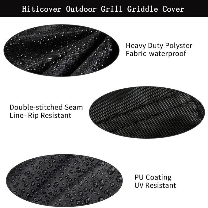 Outdoor Tabletop Grill Cover for Char Broil 200 Stainless Steel Portable Gas Grill, Waterproof Outdoor BBQ Table Top Grill Cover for Charbroil Model 465640214
