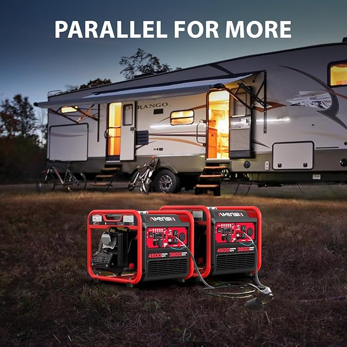 4500W Portable Generator with Inverter Technology, Gas Generator for home use, CO Protect (AL5040C)