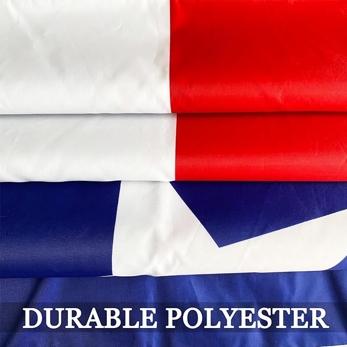 Texas State Flag 3x5 Heavy Duty Outdoor Double Sided- 3Ply 240D 4 Rows Stitched- State Of Texas Wall Flag Banner For Truck- UV Fade Resistant With Canvas Header & 2 Brass Grommets