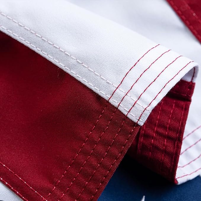 American Flag 5x8 Ft, American Flags for Outside, US USA Flag with Oxford Polyester Material, Vivid Color, Sewn Stripes, Brass Grommets, Embroidered Stars, Indoor/Outdoor for High Wind Use