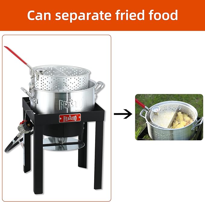 Outdoor Aluminum Fryer Pot (10 QT)