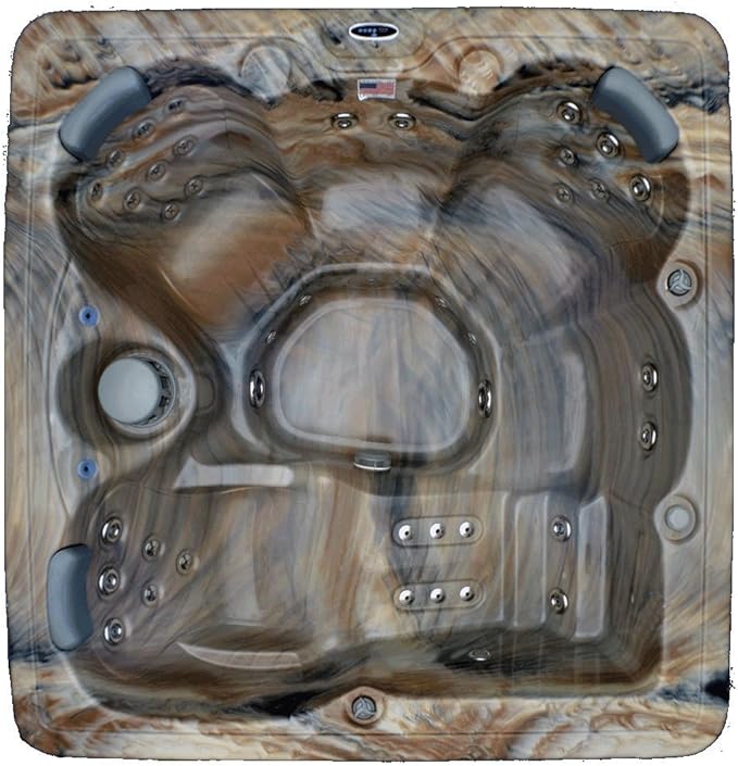 5-person Hot Tub 51-jet Spa with Ozone System - 80"x80"x34"