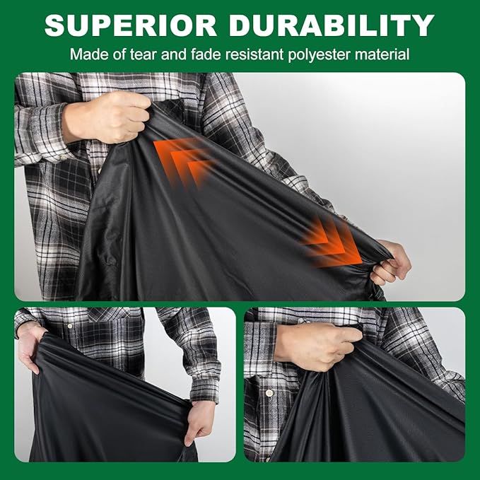 Grill Cover, 52 INCH BBQ Grill Cover for Outdoor Grill, Barbecue Accessories Gas Grill Cover Waterproof, Fade Resistant, UV Resistant, Black