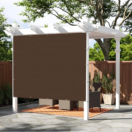SUNNY GUARD Shade Cloth Custom Size 3x22 FT Sun Shade Screen Fabric Shade Cover Tarp with Grommets for Pergola Backyard Garden, Brown(We Customized)