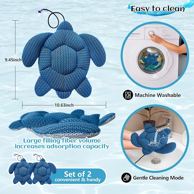 Hot Tub Scum Absorber for Spa Hot Tub,Hot Tub Accessories for Adults,Hot Tub Sponge.Hot Tub Oil Absorbing Sponge for Spa & Pool Cleaner,Hot Tub Turtle Scum Absorber Keeps Water Clean,1 Pack