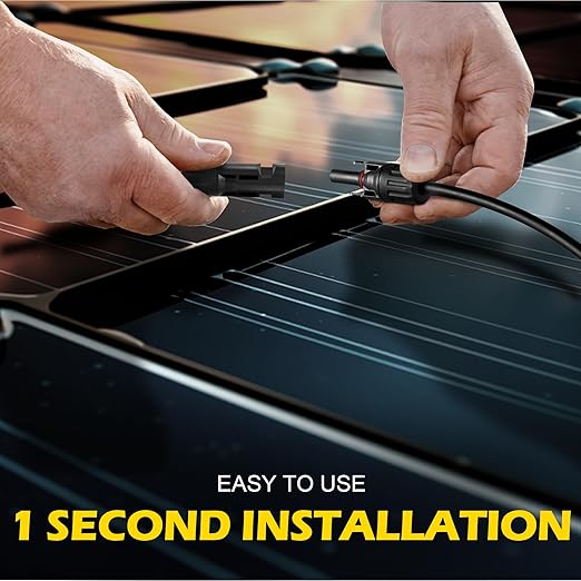39Ft Solar Cable Solar Extension Cable,10AWG Solar Panel ExtensionCable with Female and Male Connectors,Waterproof Solar ExtensionCable Kit (Red and Black).