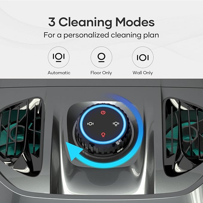 AIPER Cordless Robotic Pool Cleaner, WavePath Navigation, Wall-Climbing, Quad-Motor, 150 mins Runtime for Inground Pools up to 1,600 sq.ft, Seagull Pro ZT6002