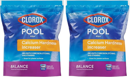 Clorox® Pool&Spa™ Swimming Pool Calcium Hardness Increaser, Prevents Corrosion, Etching and Staining, 4LB (Pack of 2)