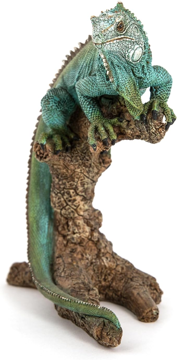 Large Iguana Garden Statue – 22” Realistic Lizard Sculpture for Indoor or Outdoor Use | Tropical Reptile Decor for Patio, Lawn, Poolside, or Home Display – Cast Polyresin Full Color