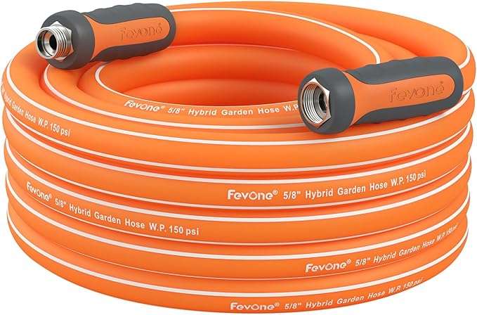 Fevone Garden Leader Hose 6 ft., Lightweight Hybrid Water Hose, Flexible and Durable, Leak-Free Connections
