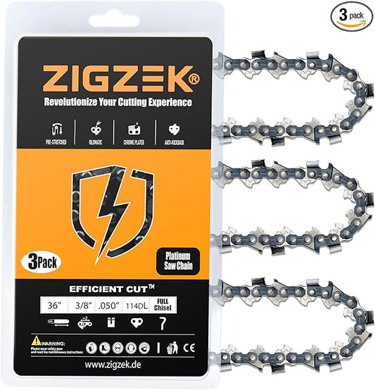 36 Inch Chainsaw Chain 3/8 .050 114DL, 72LPX114G Fit for MS440 MS441 MS460 MS461 MS660 MS661 044 046 066