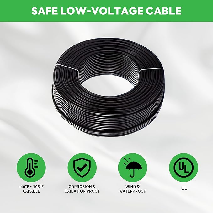 Ground Well Lights Kit, 12 Pack Landscape Low Voltage Inground Lights and 200W Transformer and 250FT Cable and 40 Wire Connectors, Outdoor Waterproof IP67 Aluminum for Backyard Wall 6W 350LM
