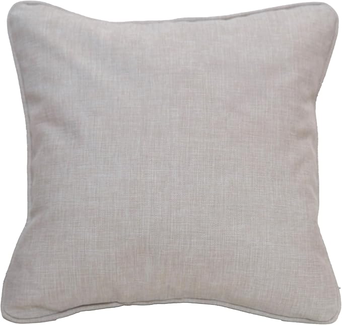 East Green 20 x 20 Waterproof Outdoor Pillow with Insert, Flax Tan - Premium Olefin Outdoor Accent Pillow for Patio Furniture