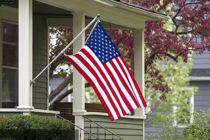 420D American Flags for Outside 3x5 Ft. American Flags 3x5 Ft Outdoor Heavy Duty. Indestructible US Flags with Embroidered Stars, Sewn Stripes, Brass Grommets and Vivid Colors.