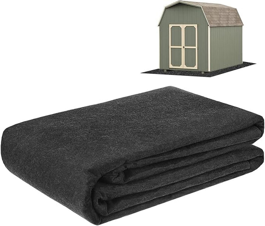 3 mm Thickened Outdoor Storage Shed Mat, 2.6x18 ft Waterproof Shed Flooring Mat for Patio Furniture Floor Protecting from Wear/Liquid/Dust/Oil, Non-Slip Felt Rubber Rug Pad [Grey]