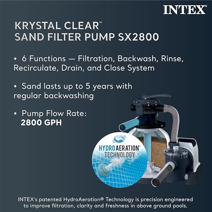 INTEX Above Ground Swimming Pool Set, Ultra XTR 26ft x 52in with Sand Filter Pump - Round Frame - Heavy-Duty Outdoor Pool for Home, Backyard, and Patio