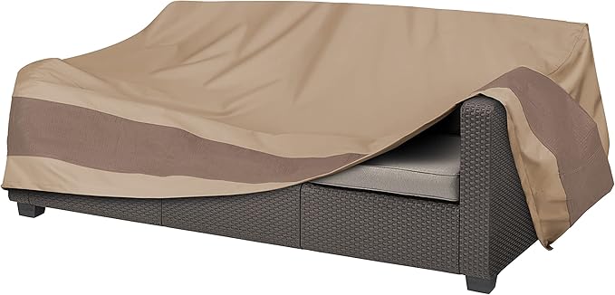Duckcovers Elegant Waterproof 93 Inch Patio Sofa Cover, Patio Bench Cover