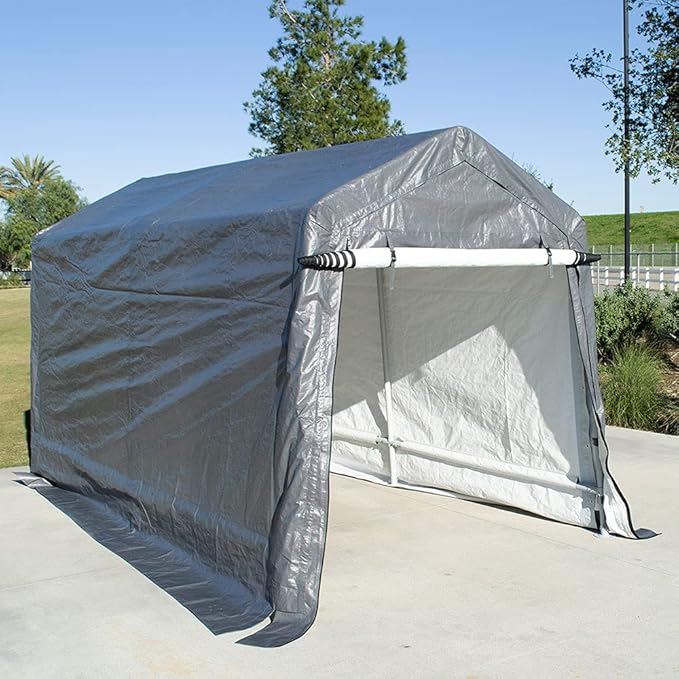 Impact Canopy 7x12 Portable Shed, Grey