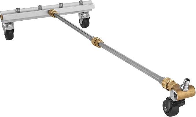 M MINGLE Pressure Washer Undercarriage Cleaner, Under Car Washer, with Swivel Wheel and 2 Extension Wand, 4000 PSI
